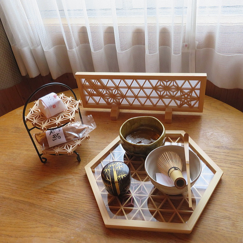 組子パネルの結界