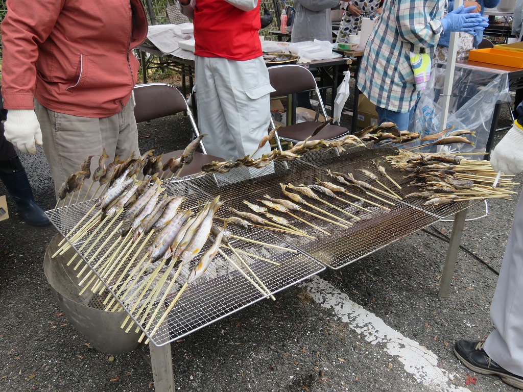 アマゴ、鮎の塩焼き