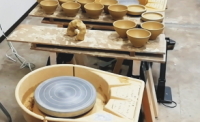 越前焼窯での陶芸体験