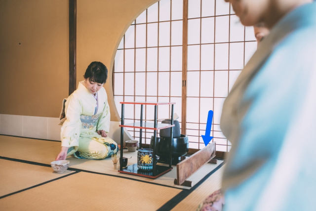 茶道具の結界